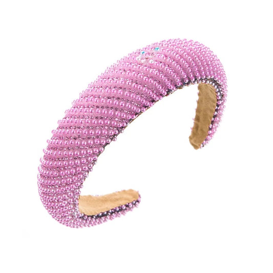 Bella Pearl and Diamante Sponge Headband